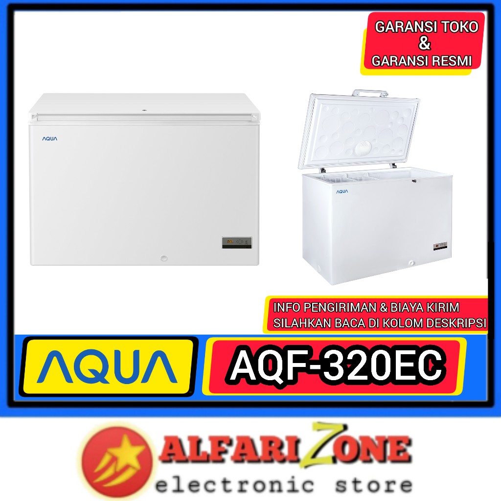 AQUA AQF320EC Chest Freezer 306 Liter Freezer box aqua AQF-320EC
