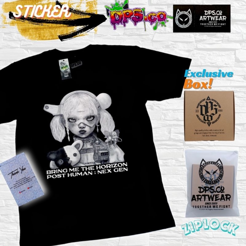 T-Shirt Band BRING ME THE HORIZON  / Baju BRING ME THE HORIZON / KAOS Musik Metal Rock / Bootleg Pre