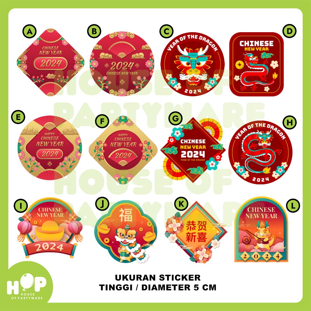 

Sticker Imlek / Label Stiker Kemasan Chinese New Year Sinciah CNY Hampers