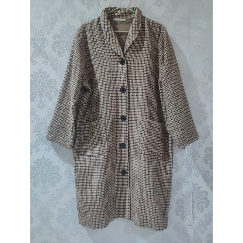 Coat Wool Motif Hs Premium