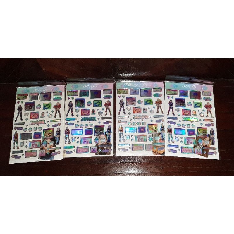 AESPA EPOXY STICKER KARINA GISELLE WINTER NINGNING MD MERCHANDISE PC PHOTOCARD [read desc]