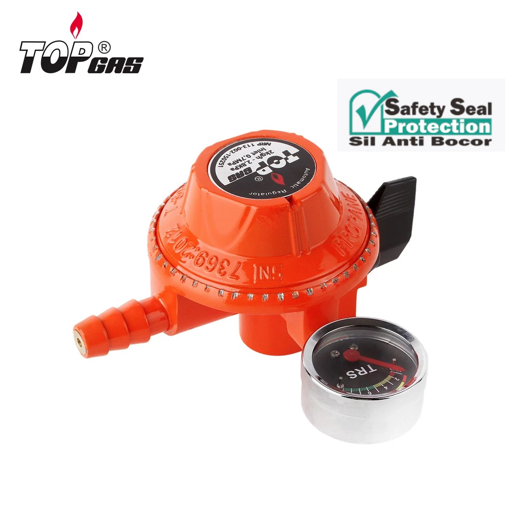 Regulator Gas Elpiji Otomatis TOPGAS TGR002 untuk Kompor Gas Elpiji Tekanan Rendah