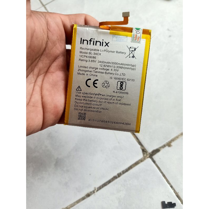 baterai infinix smart 3 plus