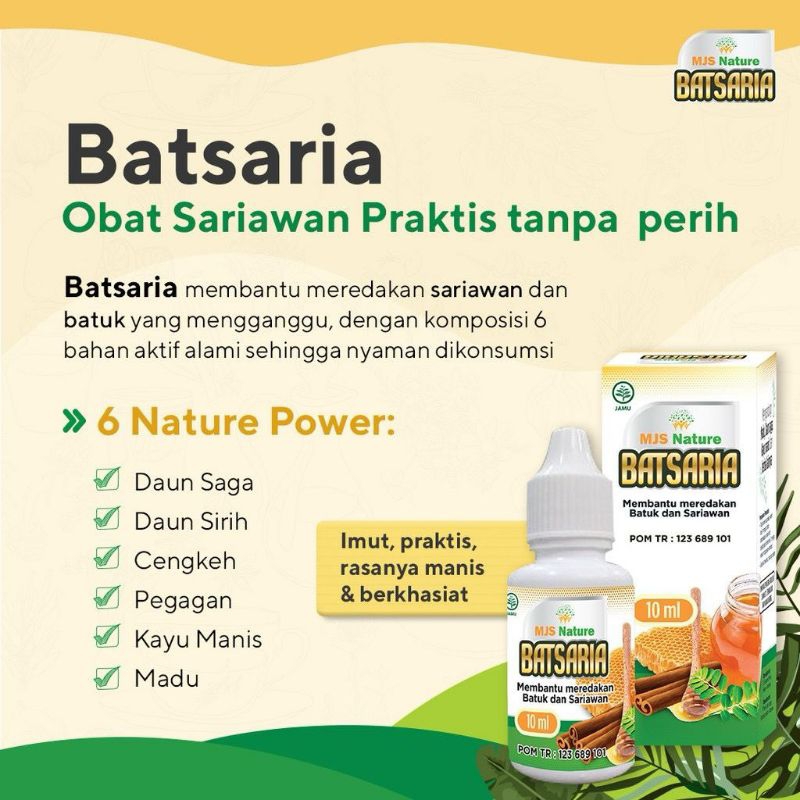 

MJS Nature batsaria (obat sariawan)