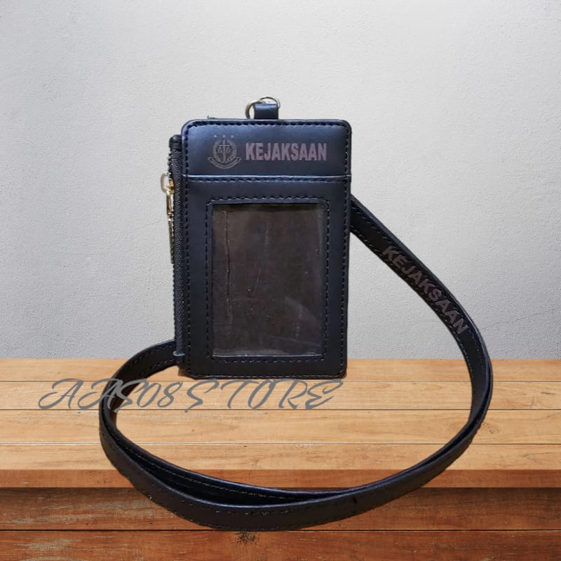 

id card kulit KEJAKSAAN RI lanyard card holder kulit KEJAKSAAN RI