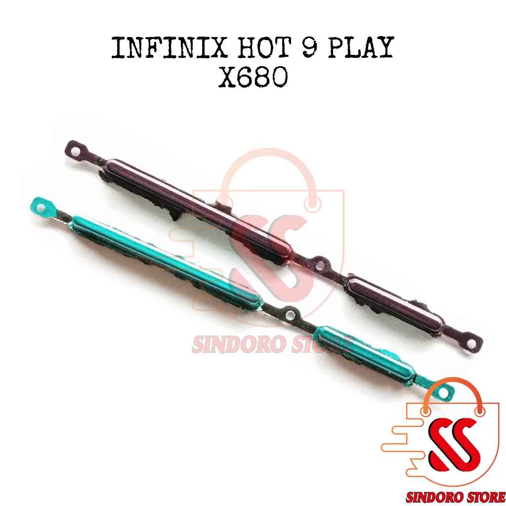Tombol Luar On Off Infinix Hot 9 10 11 Play X680 X688 X688b Volume Pernik Rubber
