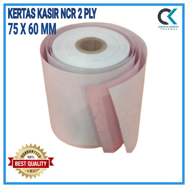 

Kertas Struk Kasir Ncr 75 X 60 mm 2 PLY Rangkap 2