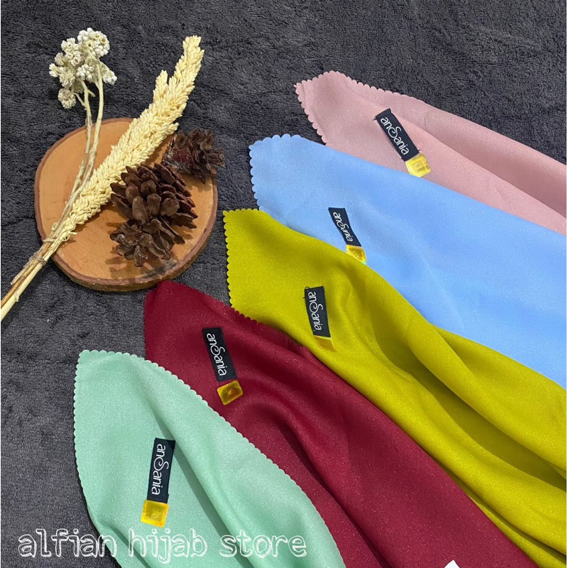 shinar glamour ansania laser cat 110x110cm / hijab ansania premium shinar glamour / shinar glamour a