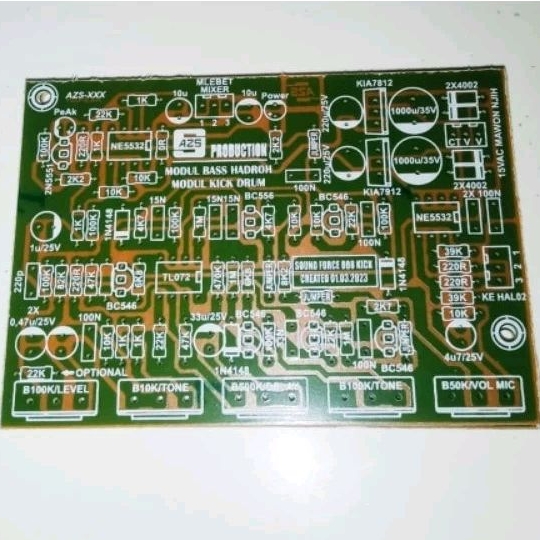 PCB Modul Bass Hadroh Modul Kick Drum
