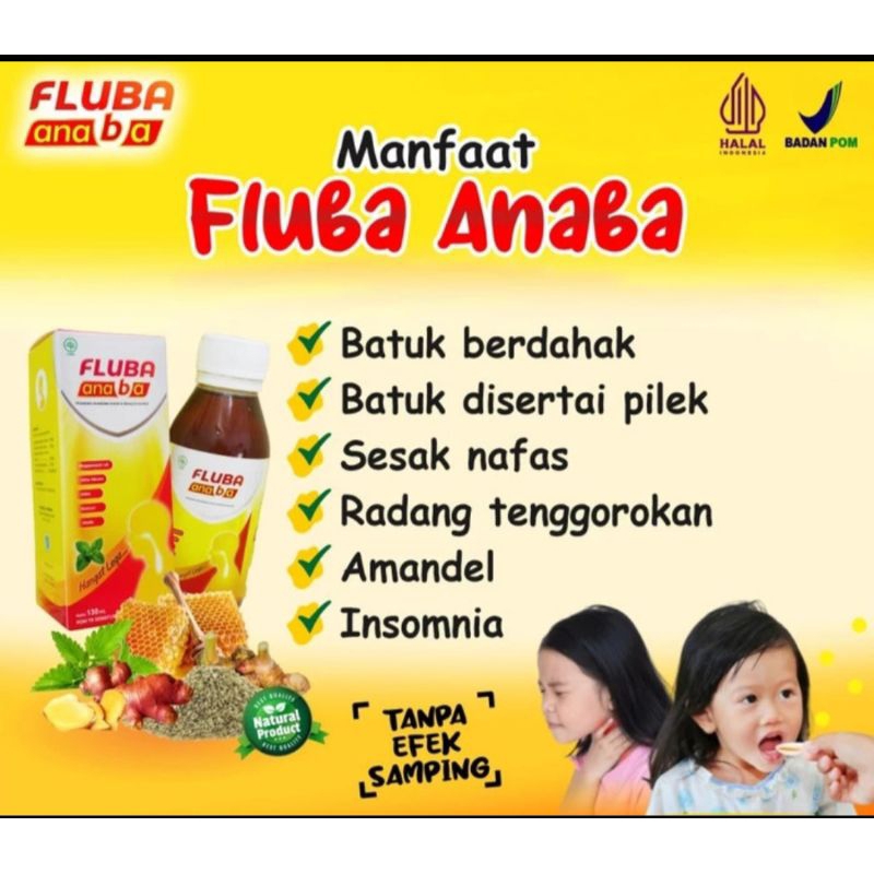 MADU FLUBA ANABA BATUK PILEK DEMAM ANAK DEWASA