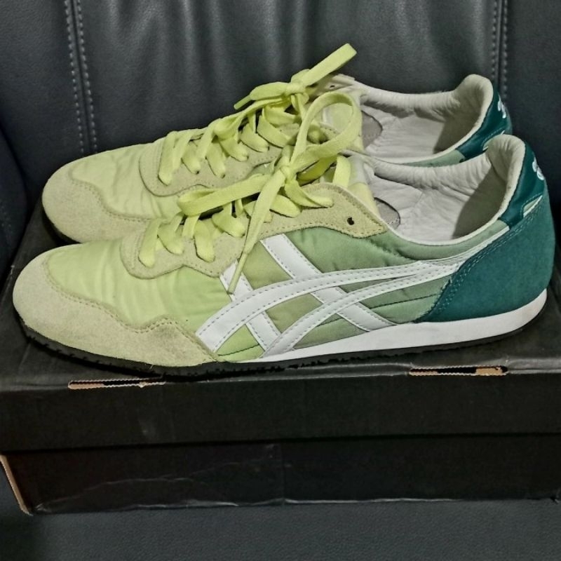 onitsuka tiger serrano lime green second preloved
