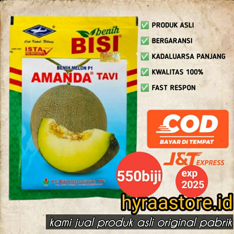 Benih Melon Amanda Tavi 550 biji - exp 2025