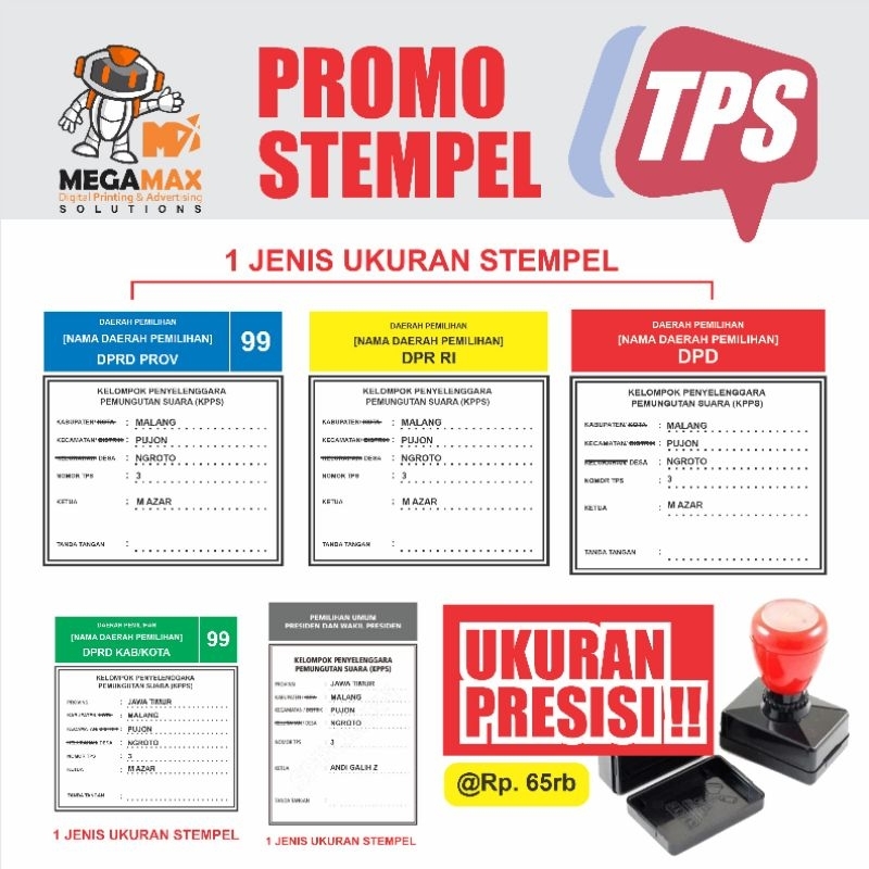 

STEMPEL KERTAS SUARA