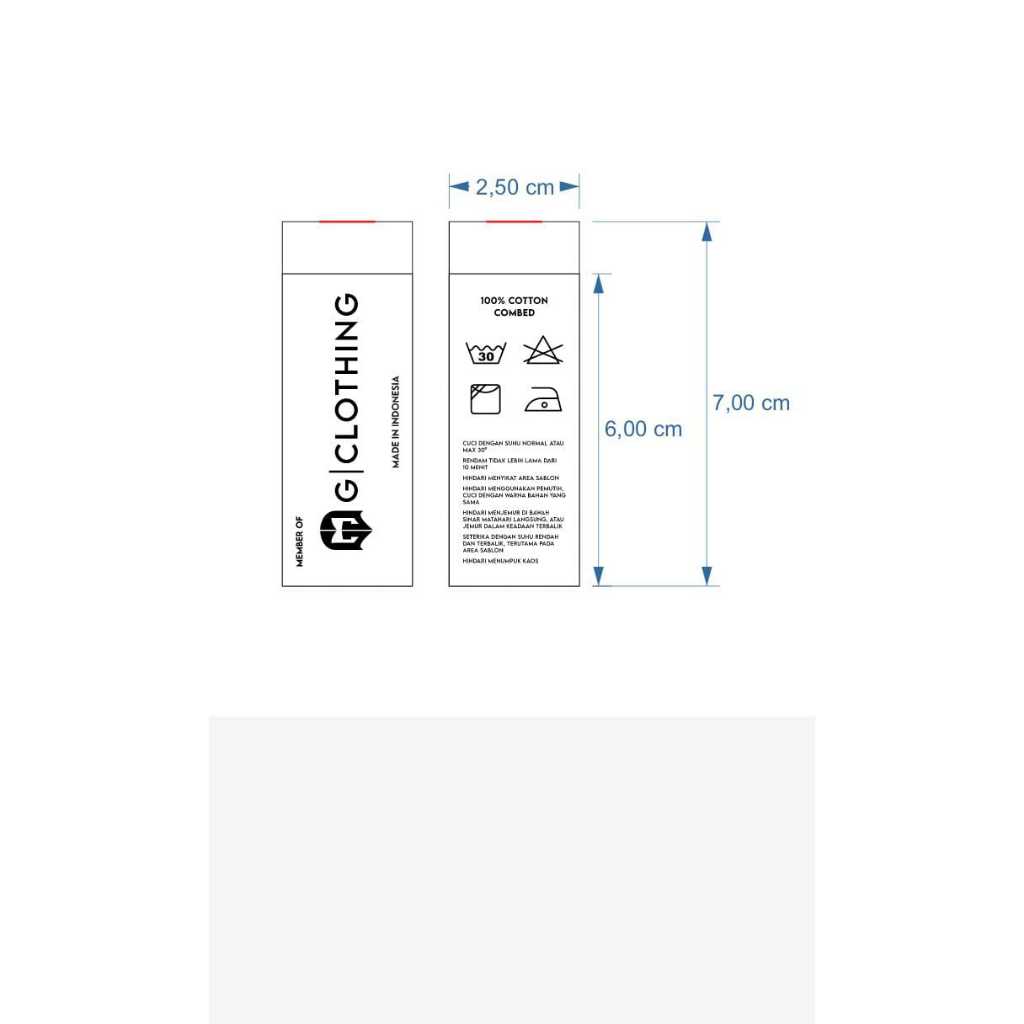 

label satin printing g-clothing