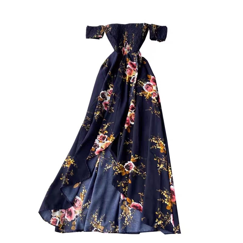 Sarah Printing Dress Import Premium Dress Santai Dress Jalan-jalan Dress Liburan Dress untuk ke Pant