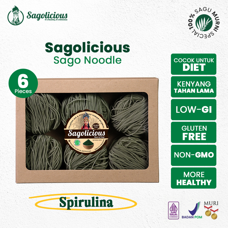 

Sagolicious - Mie Sagu Spirulina Box