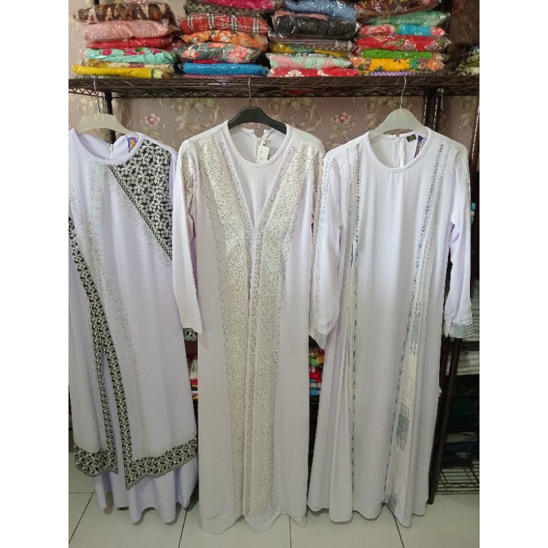 GAMIS ABAYA TURKEY PUTIH