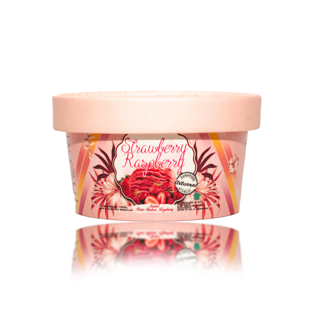 

ICELAB - Gelato Strawberry Raspberry Sorbet (Vegan) 5oz