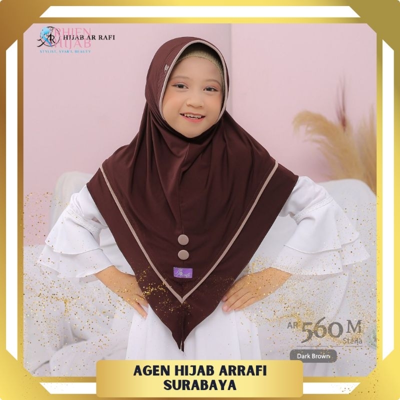 AR 560 Kerudung Sekolah Hijab Sekolah Jilbab Instan Arrafi Kerudung Anak Jilbab Sekolah Anak ArRafi