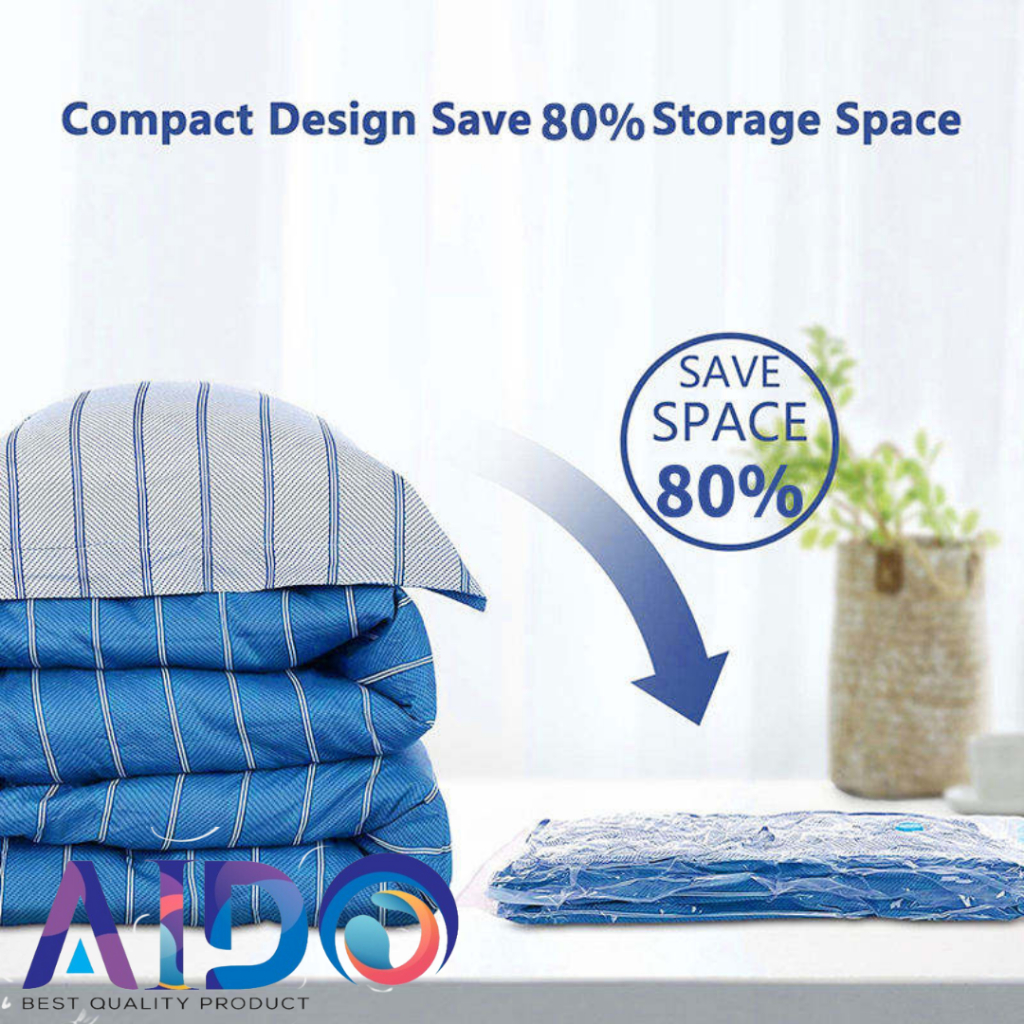 Vacum Bag / Tas Vacum Organizer / Tas Vacum Penyimpanan / Plastik Vacum Kompresi Plastik Vacum Bag