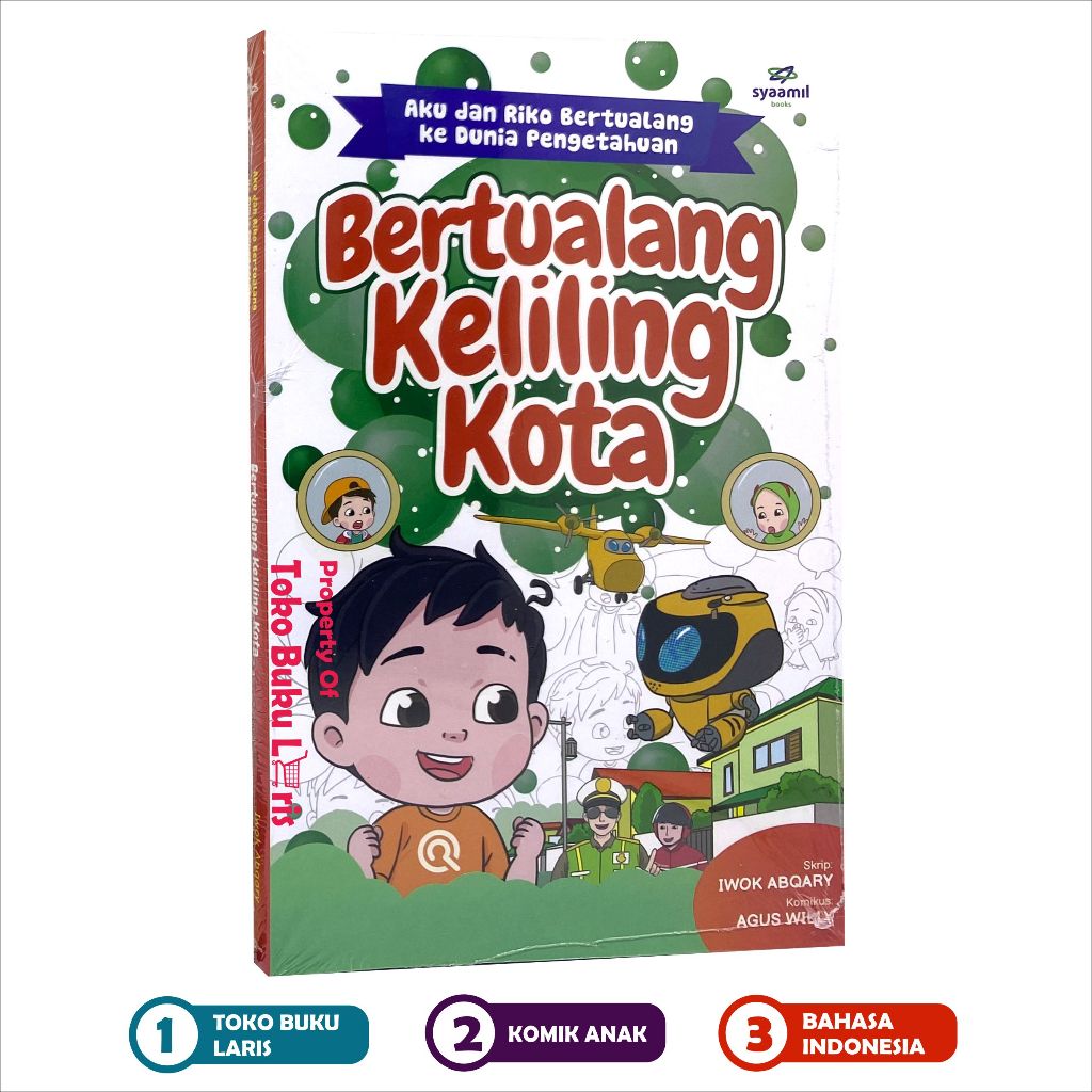 Bertualang Keliling Kota Buku Cerita Anak Islami Komik Riko The Series Usia 4 - 7 Tahun Penerbit Sya