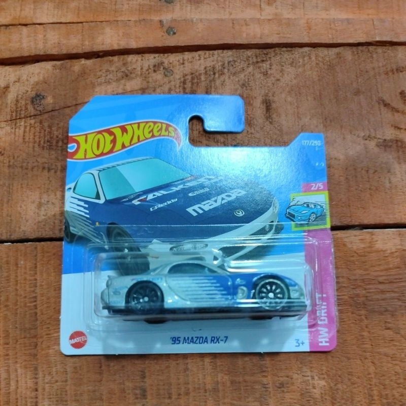 Hotwheels Mazda RX7 Falken Silver Short Card