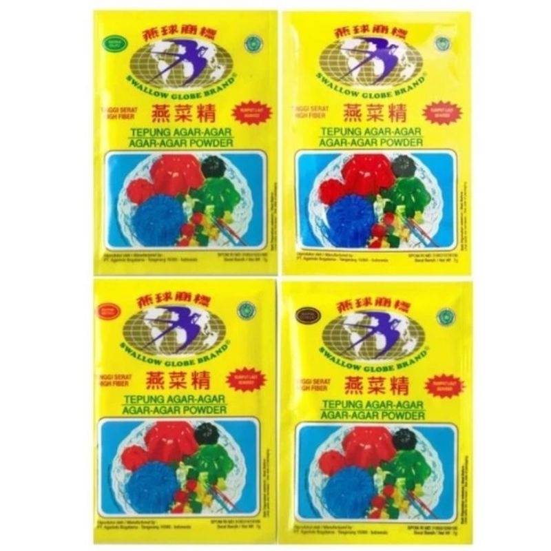 

Agar Agar Swallow Globe Sachet 7gr