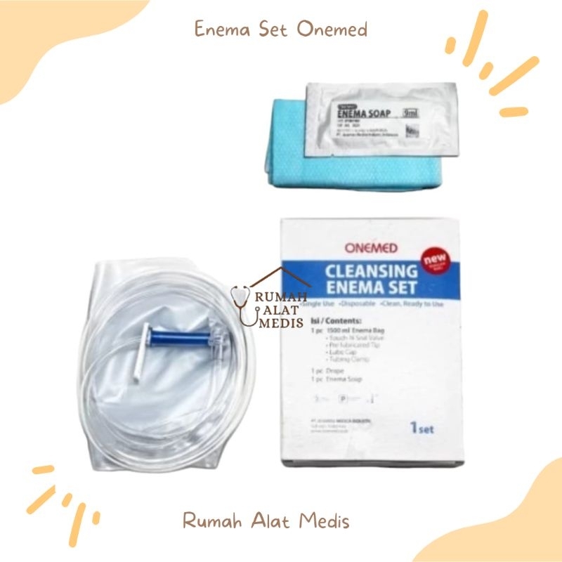 Enema Set Onemed / Cleansing Enema Set One Med / Enema Bag / Kantong Enema