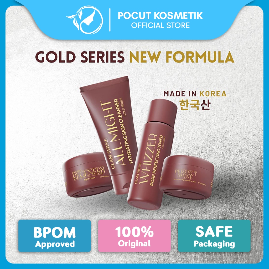 [ACEH] Glamshine Korea Gold Series Paket Basic Original