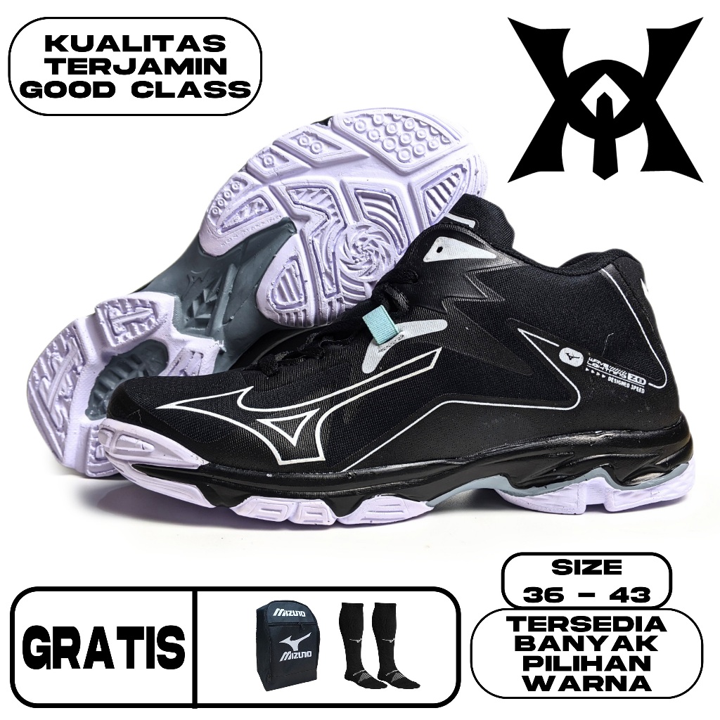 Sepatu volly Mizuno Wave Lightning Z8 Wlz8 Pria Dan Wanita Terbaru Size 36 -44 Banyak Warna Bisa COD