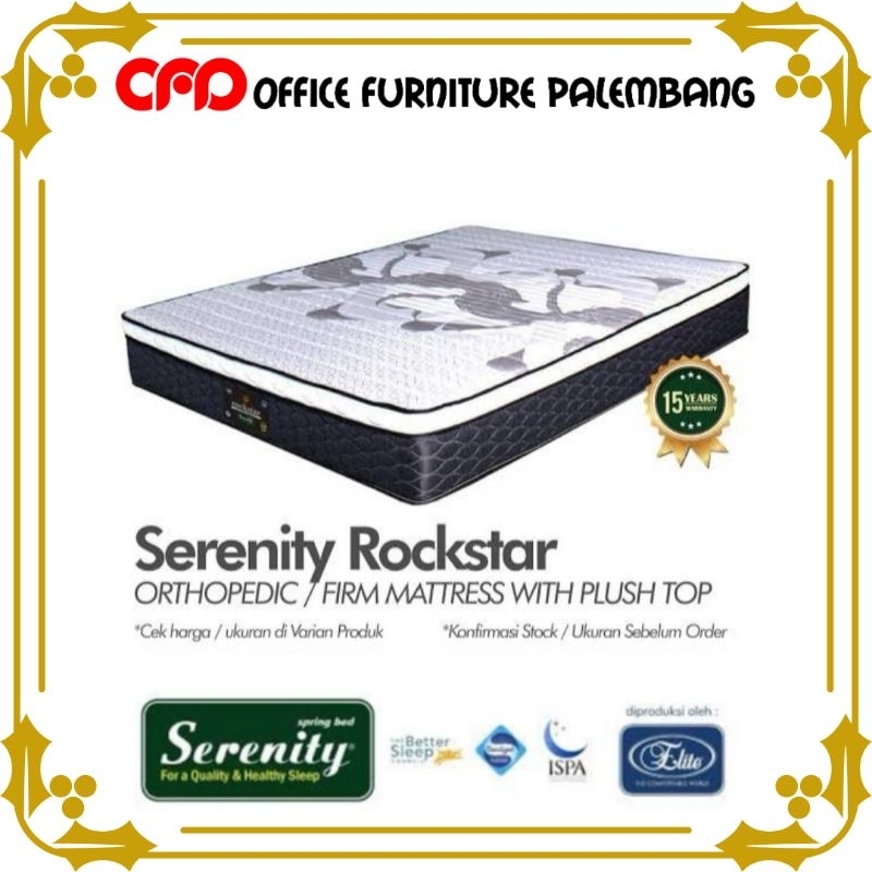 kasur busa rebonded serenity rockstar matras kasur high density foam