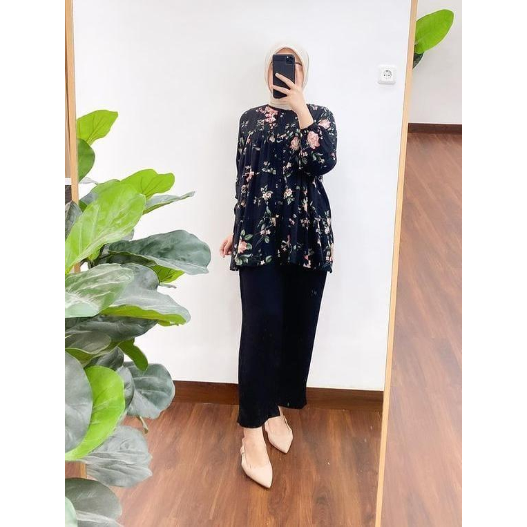 T33 - RSO SET WANITA TINI / ONESET DELLA / oneset casual wanita terbaru / atasan lengan panjang + ce