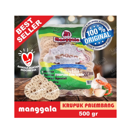 

Krupuk / Kerupuk Udang Bawang Mawar Palembang Manggala - 500gr