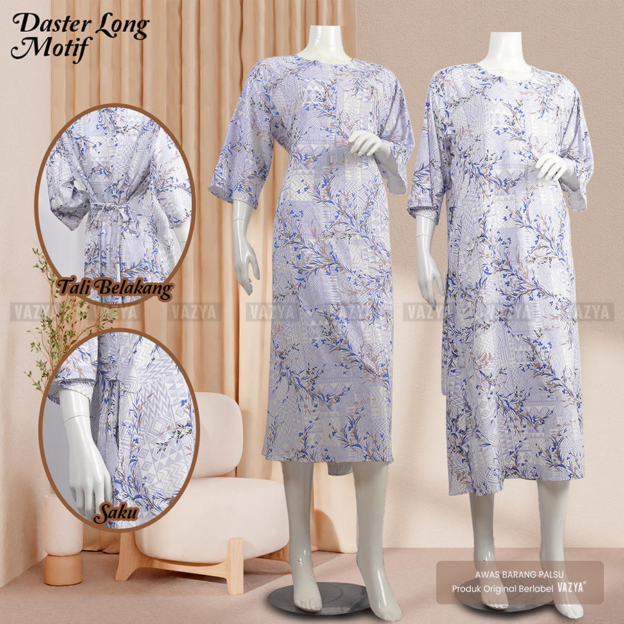 ( Rayon Viscosa Import ) Dress Daster Busui Long Rayon Motif