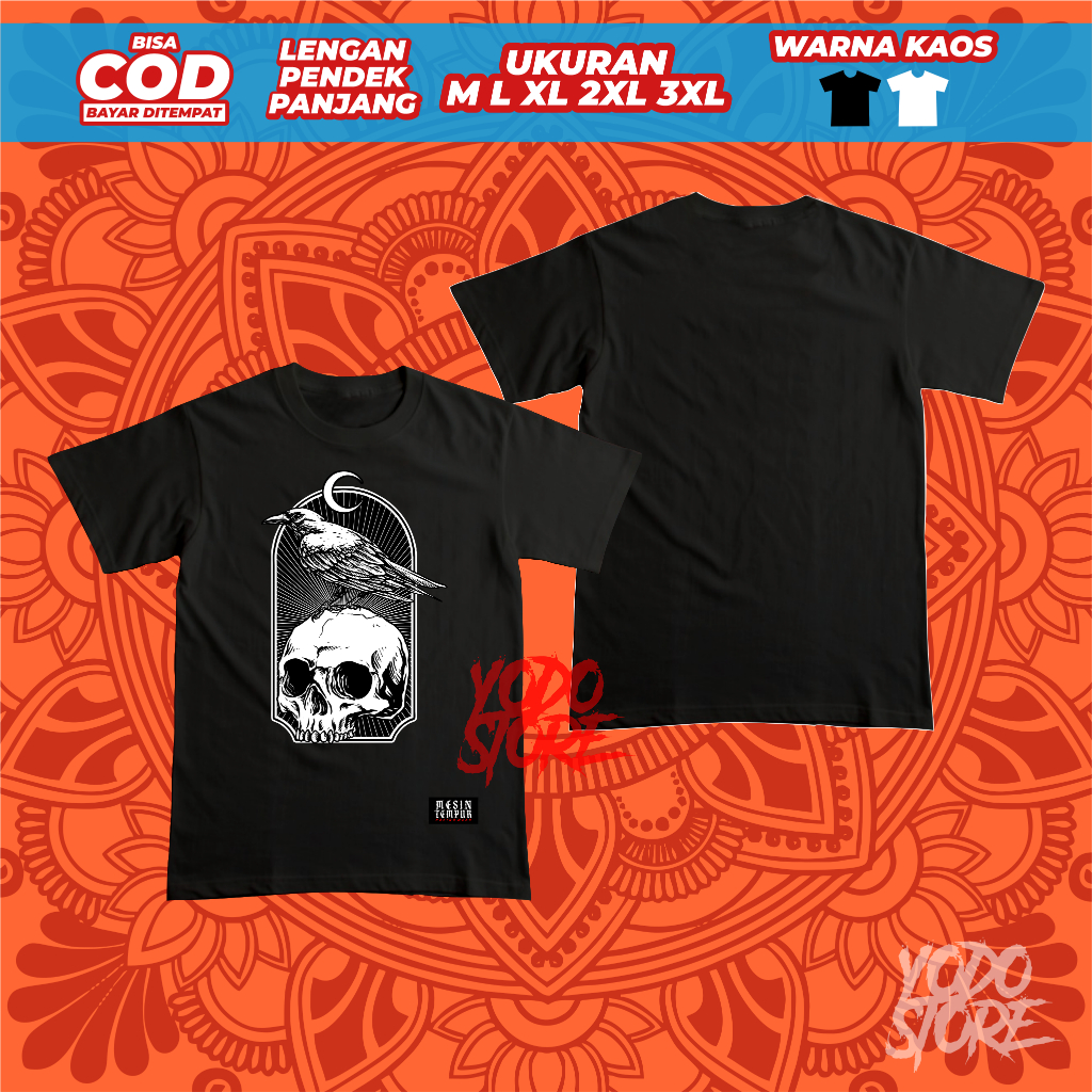 Kaos Distro Baju Tshirt Murah Tengkorak