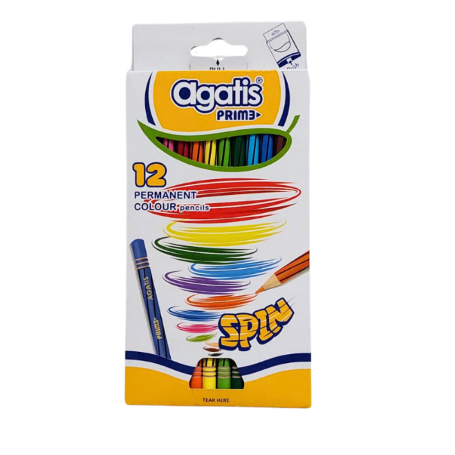 

TBMO Agatis Prime Pensil Warna 12 Warna Round Spin Edition C-TWS1201