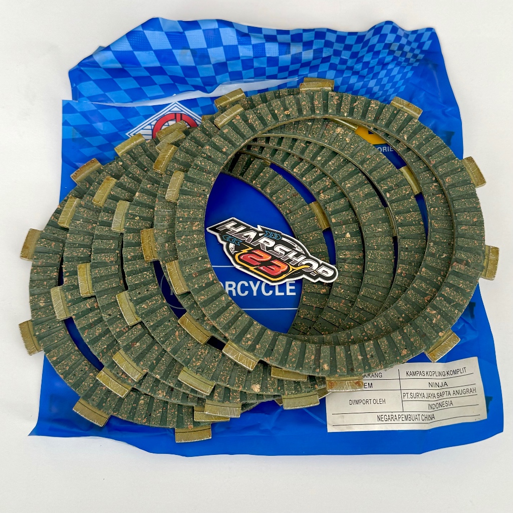 Kampas kopling ninja rr r kiss keflar hijau vixion old Edo racing
