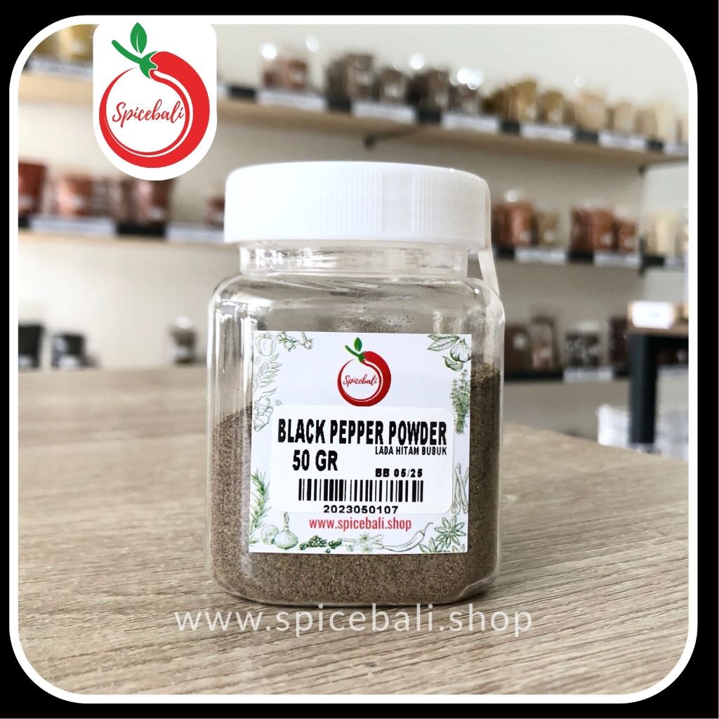 

Lada Hitam Bubuk 50 gr / Black Pepper Powder 50 gr / Merica Hitam Bubuk / Pepper Ground