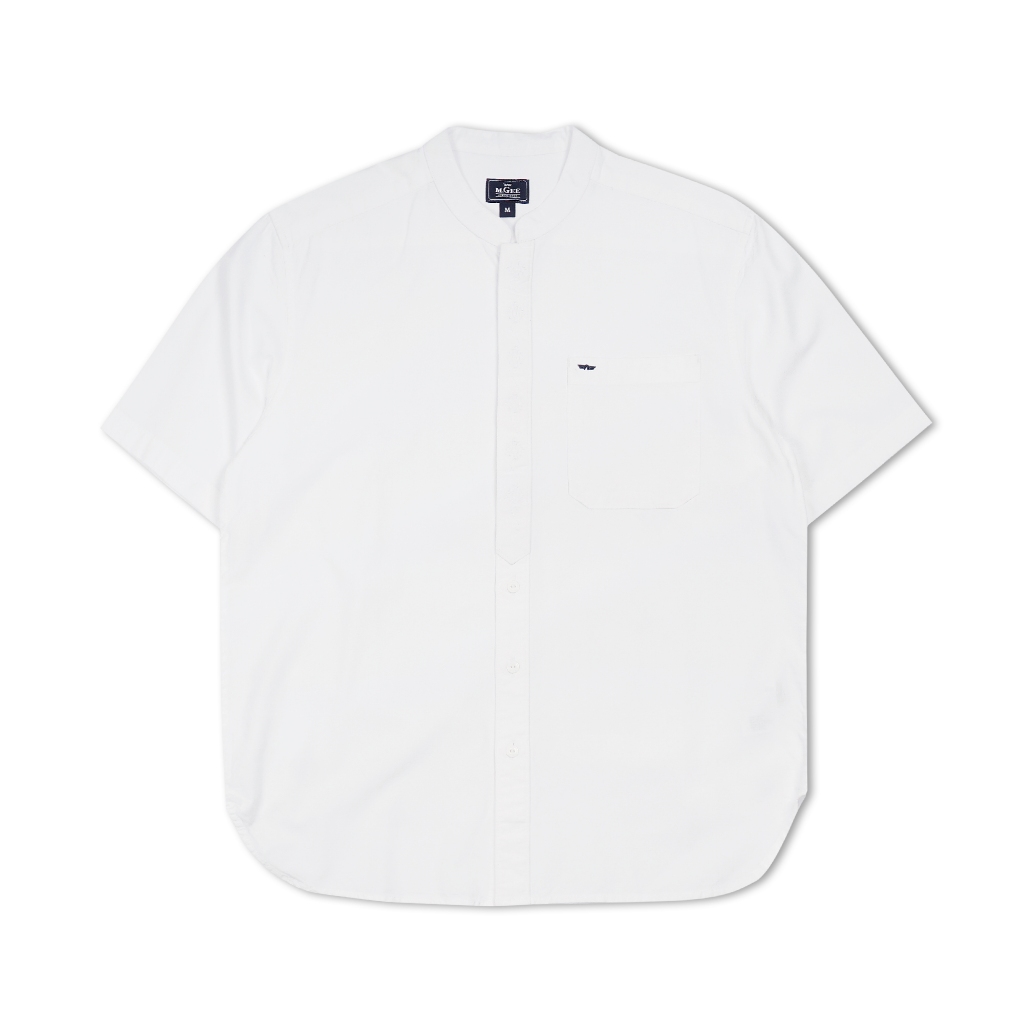 Baju Koko MGEE Original - Baju Koko Lengan Pendek Original MGEE Alfero CKRR 085 White