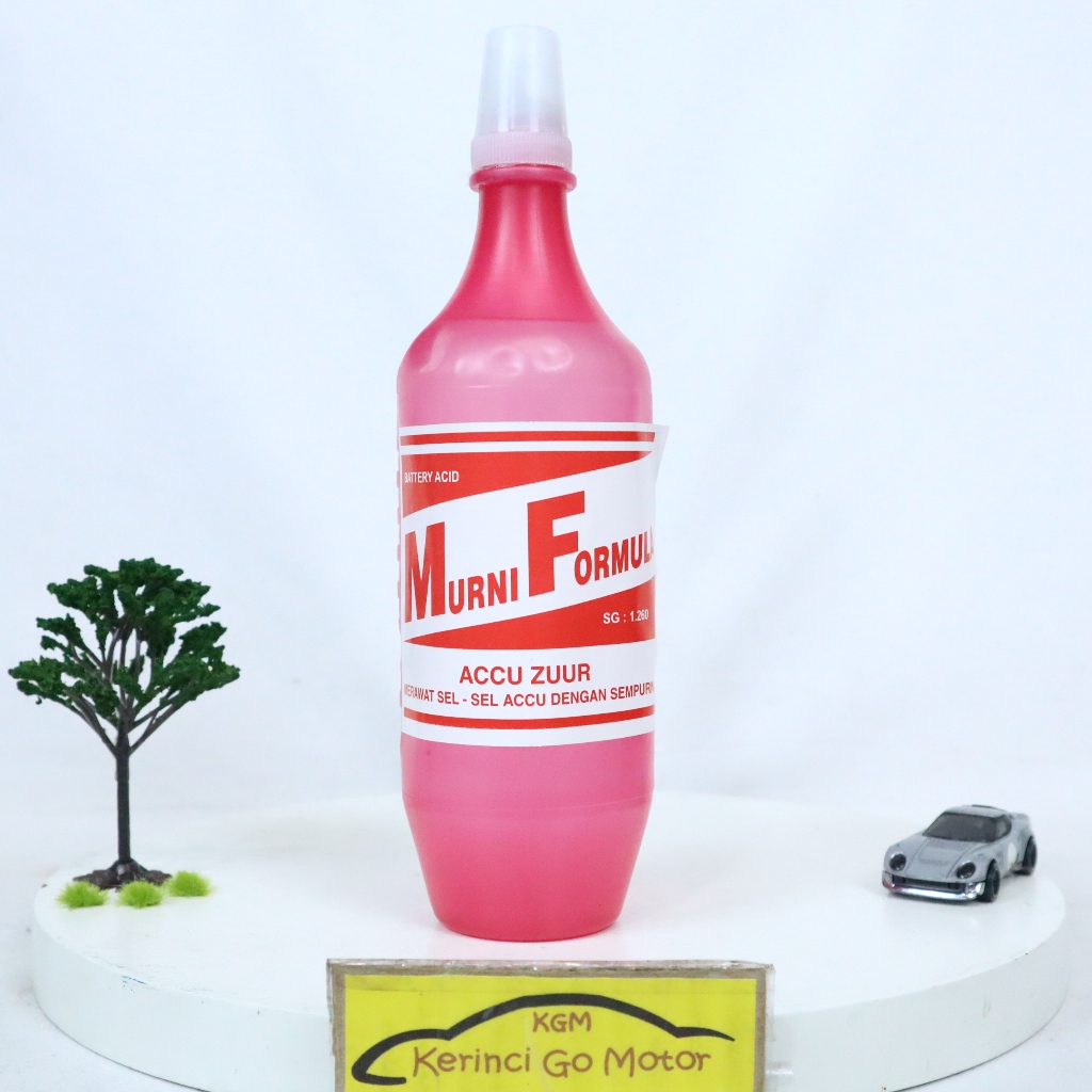 Murni Formula Air Aki Zuur Accu 500ml Electrolyte Battery Acid Asam untuk isi Pertama