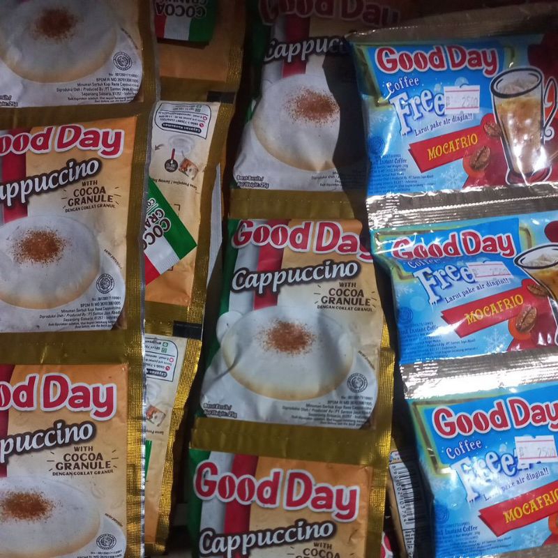 

[ 1 rtg isi 10pcs ] Good Day Freeze Mocafrio & Good Day Cappucino