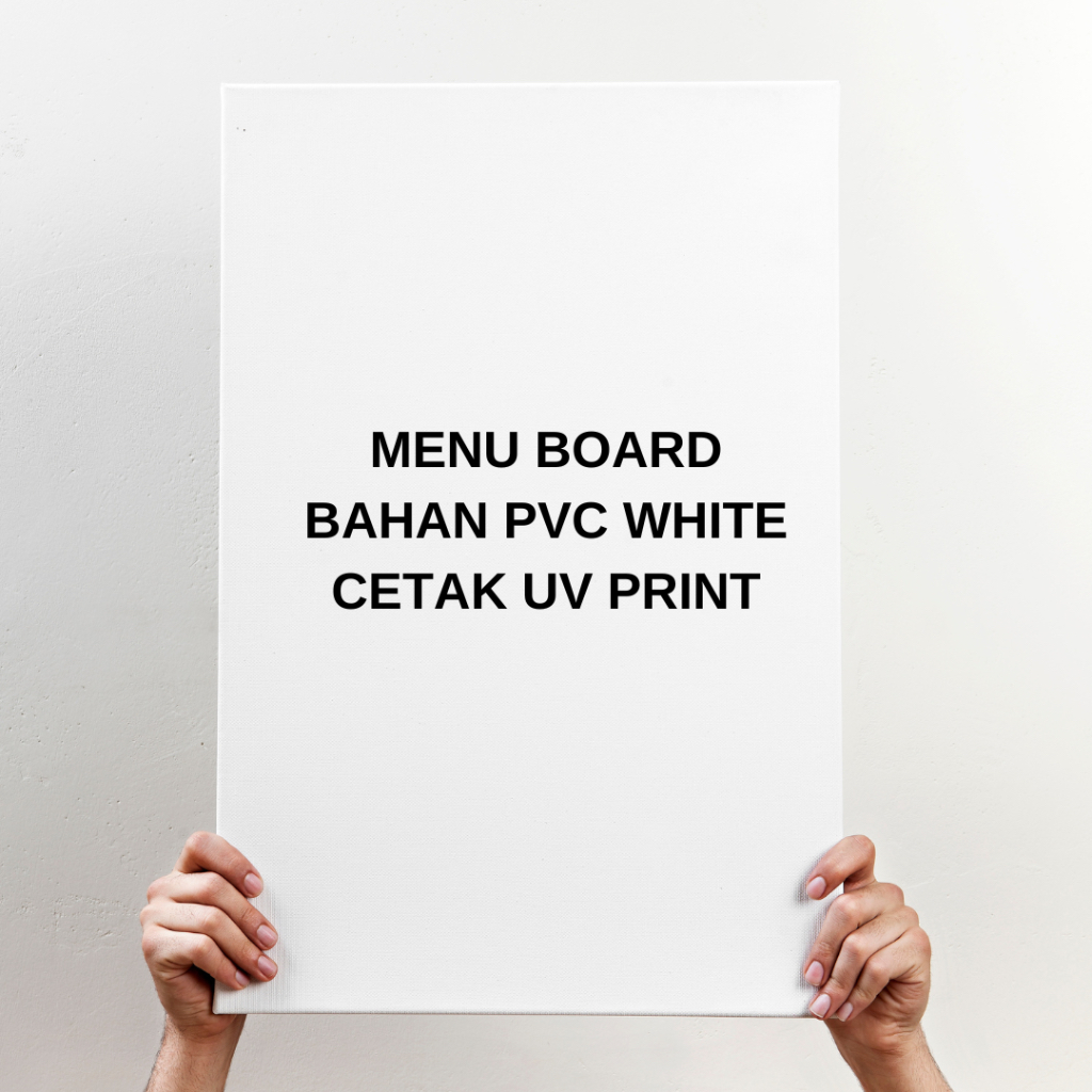 

Menu Cafe Resto PVC Board UV Print