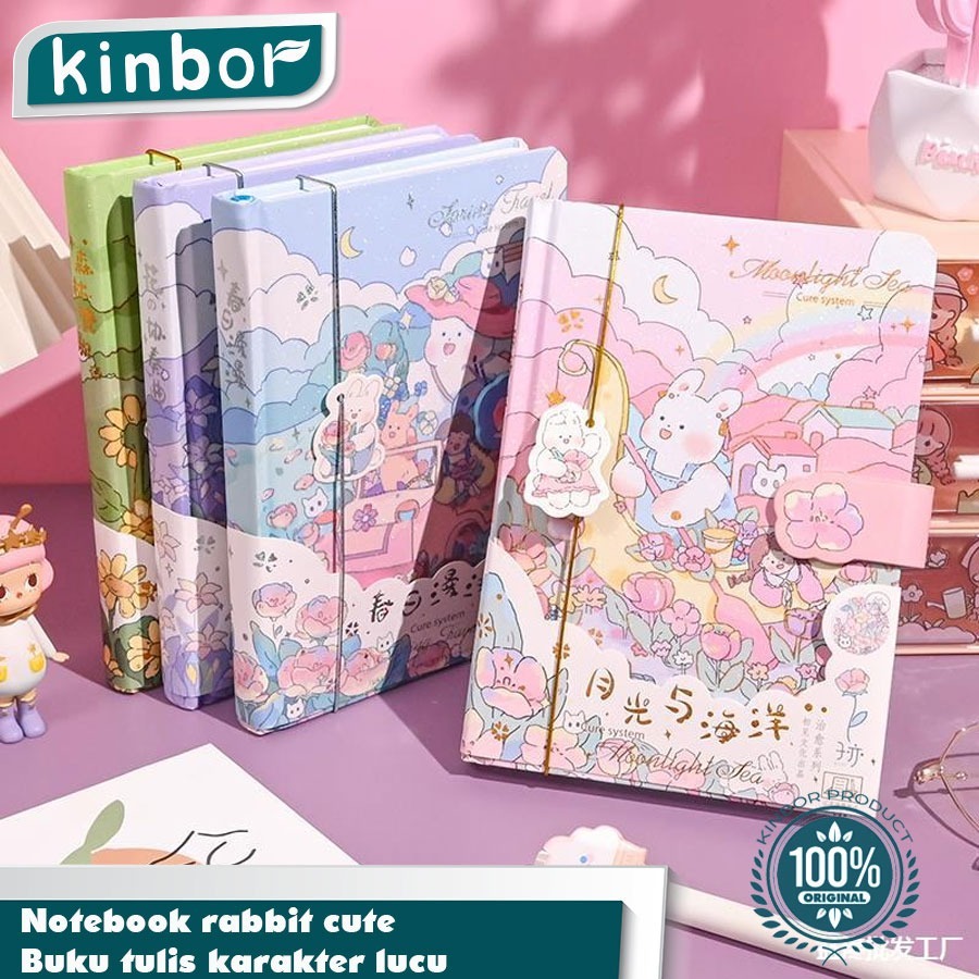 

Notebook rabbit cute/ Buku tulis karakter lucu/ Buku catatan jurnal diary ( KINBOR )
