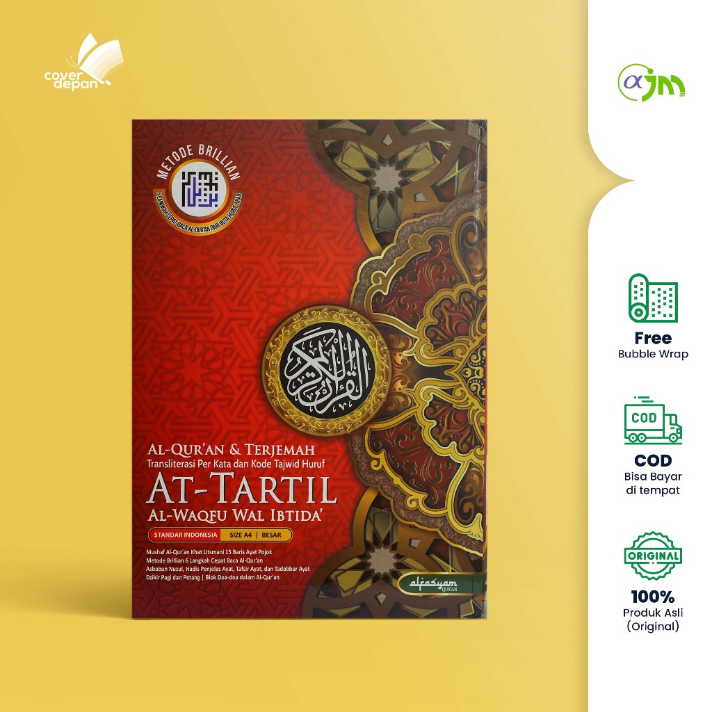 ALQURAN TERJEMAHAN PERKATA A4 AT-TARTIL - ALFASYAM