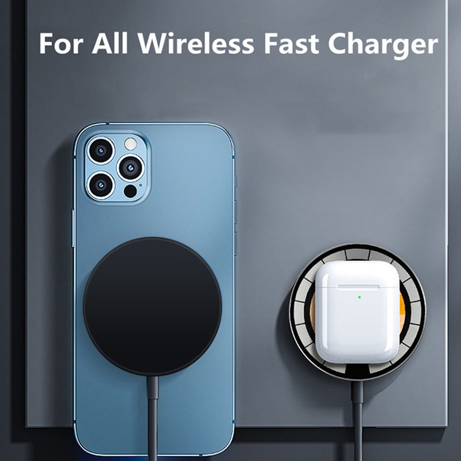 Magnetic Wireless Charger Transparan Gold/Black Lightning JunDW