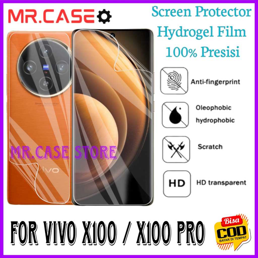 ANTIGORES HYDROGEL CLEAR/BENING VIVO X100 / VIVO X100 PRO SCREEN PROTECTOR HP Mr case store