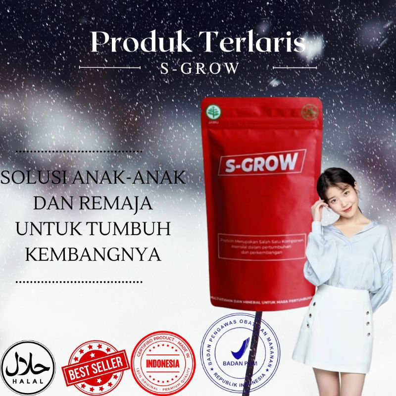 S-GROW Peninggi badan Ori Super glow Susu Kalsium Penambah Tinggi Badan Remaja