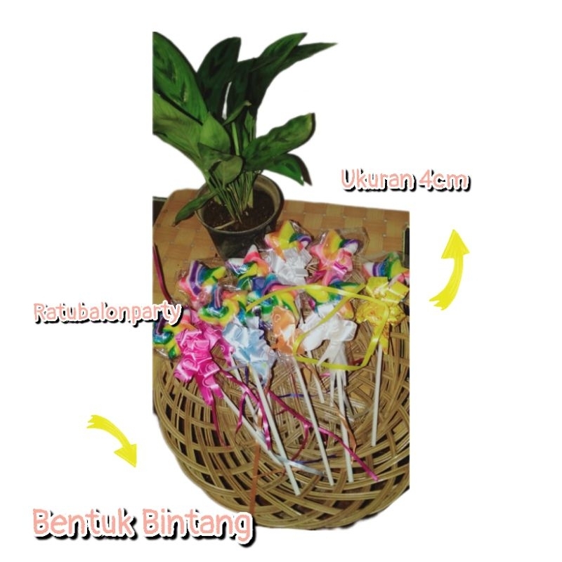 

Permen Lolipop Bintang isi 20 pcs / Permen Lolipop Bintang 4 CM / Permen lolipop 4cm bintang (20 pcs) / Lolipop