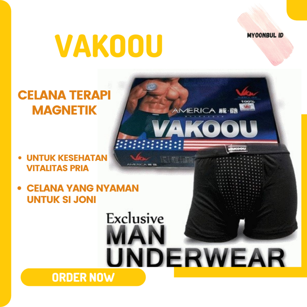 CELANA DALAM BOXER VAKOOU / VAKOU / CELANA DALAM KESEHATAN PRIA MAN COWOK ORIGINAL VAKOOU