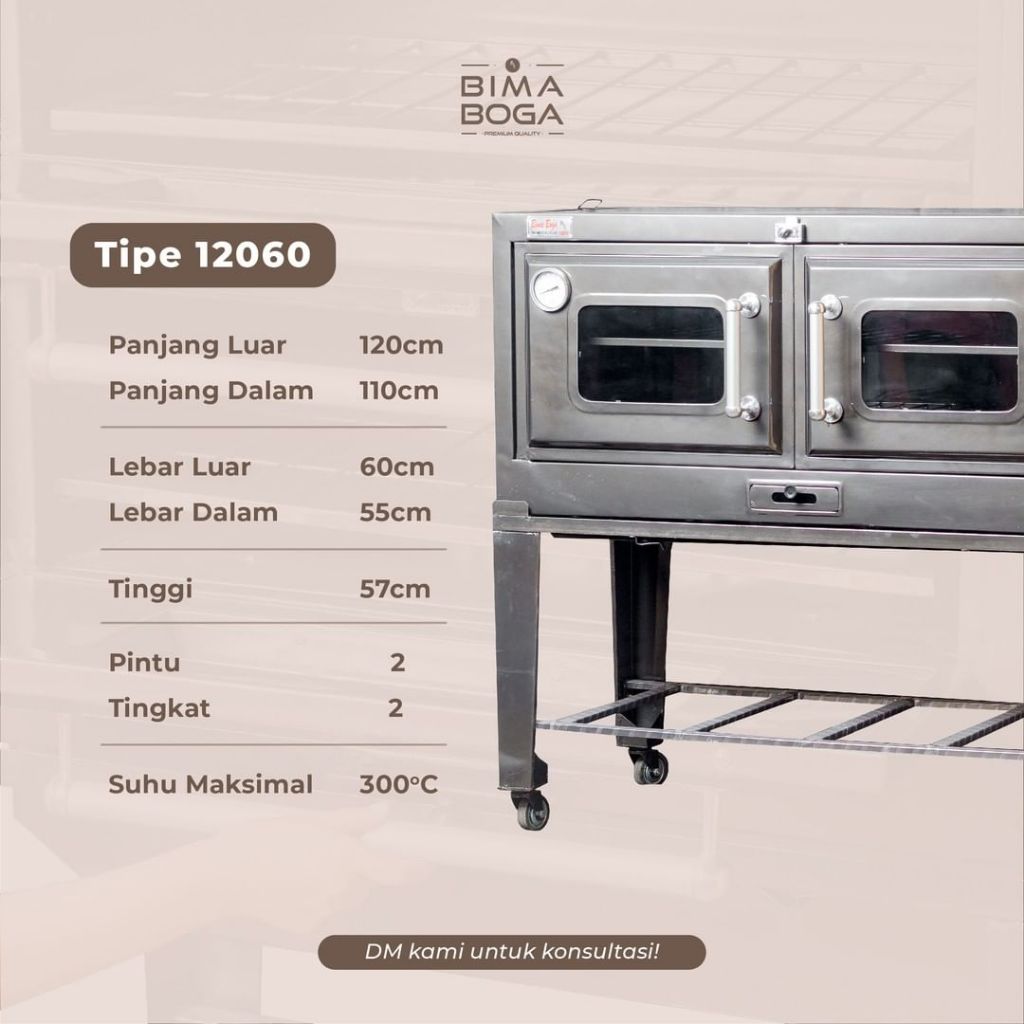 OVEN GAS BIMA BOGA TYPE 12060